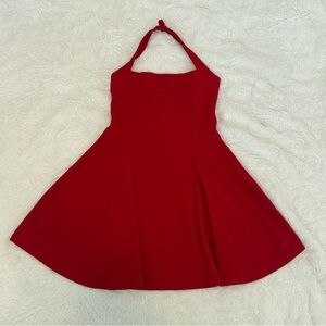Sexy Red Halter Dress